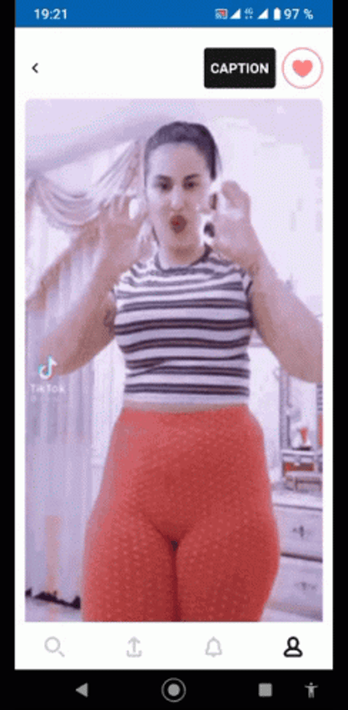 Caption Phone Screen Belly Dancer GIF