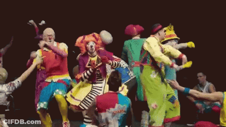 Captivating Theater Art Clown Circus GIF