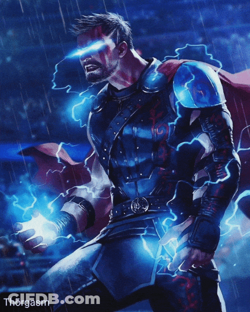 Captivating Thor Art Animation GIF