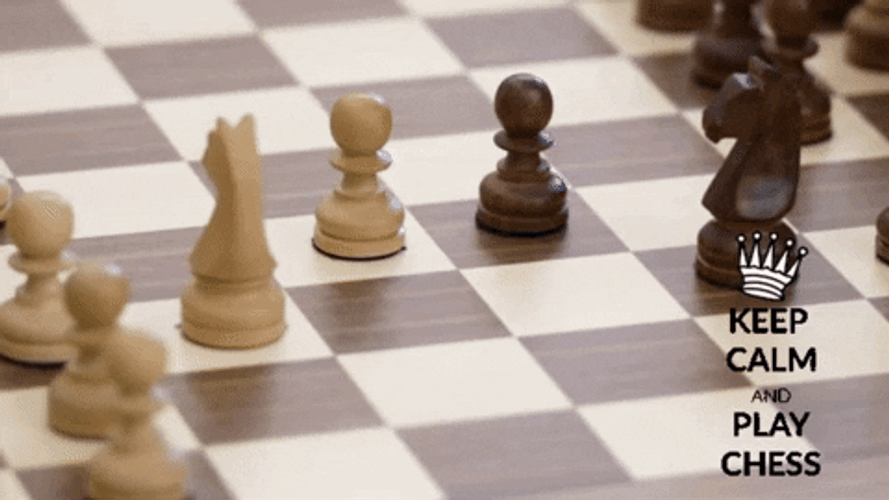Capturing Pawn Chess Game GIF