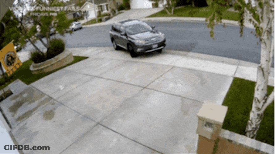 Car Crash In The Wall Meme GIF