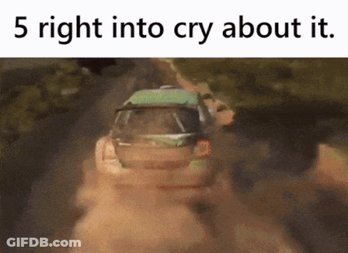 Car Driving Down Dirt Road 5 Right Cry About It GIF