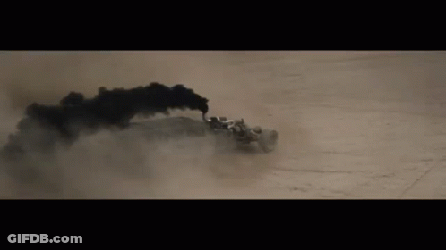 Car Driving Down Dirt Road GIF