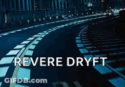 Car Driving Down Highway With Revere Dryft GIF