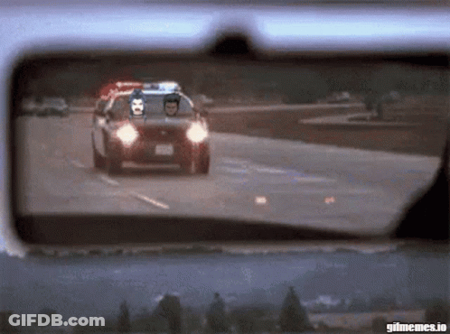 Car Driving Down Road GIF