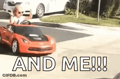 Car Driving Down Road With Trees GIF