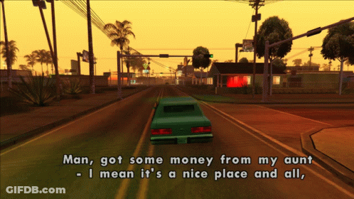 Car Driving Down Street GIF