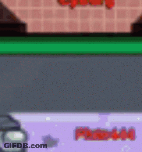 Car Driving Down Street With Green Stripe GIF