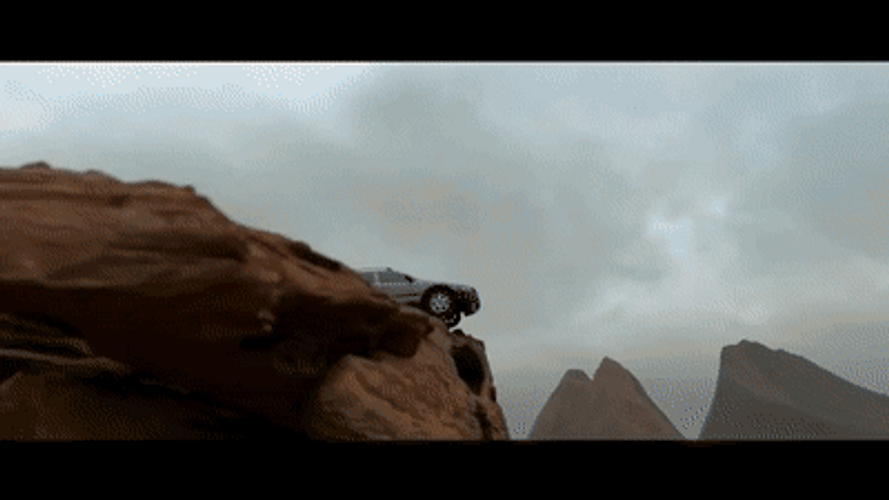 Car Driving Off Cliff TXT Loser Lover GIF
