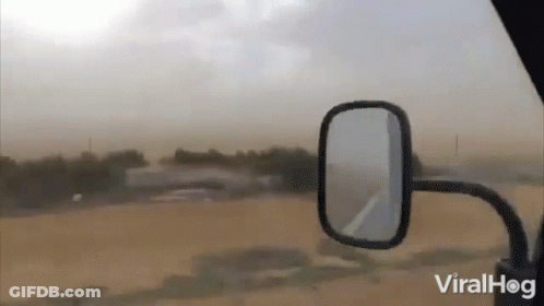 Car Driving On Dirt Road Viralhog Mirror GIF