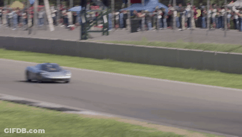Car Driving On Race Track GIF