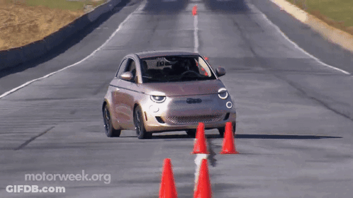 Car Driving With Motorweek Logo GIF