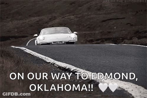 Car Driving With On Our Way To Edmond Oklahoma GIF