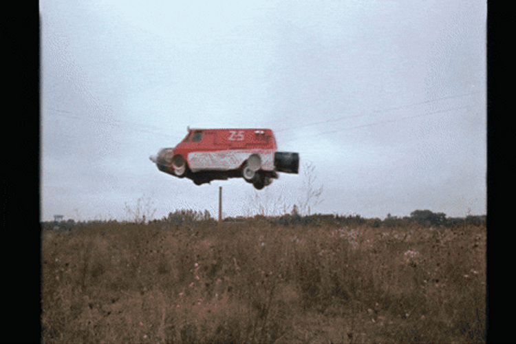 Car Flying Driven By Strange Brew Bob McKenzie GIF
