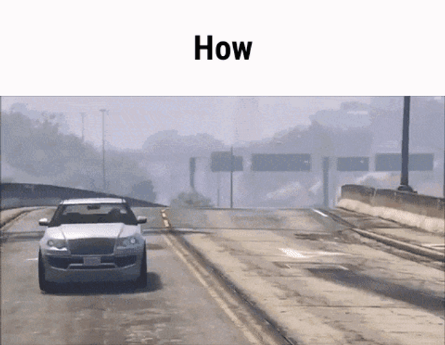 Car Flying From Grand Theft Auto V GIF