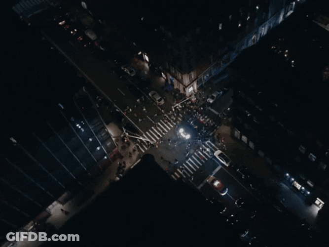 Car Flying Straight To The Sky GIF