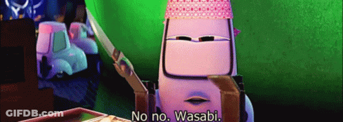 Car From Cars Saying Nobody Out Here But Us GIF