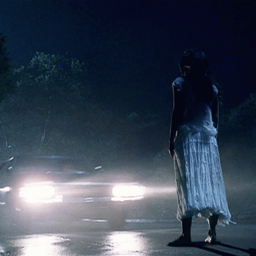 Car Going Through Ghost GIF
