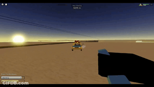 Car In Distance Video Game Screenshot GIF