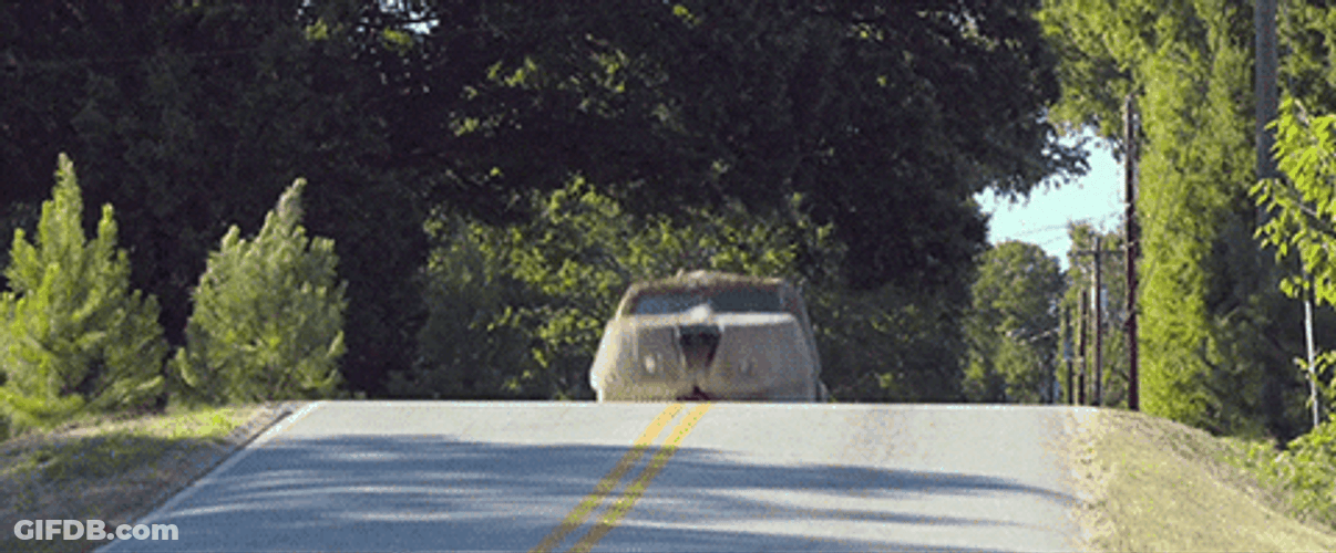 Car Jump Dumb And Dumber Scooter GIF
