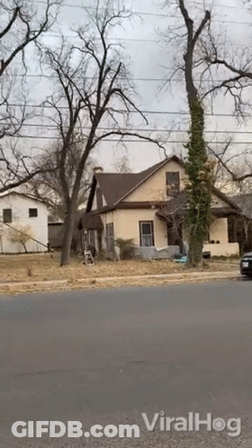 Car Parked In Front Of House Viralhog GIF