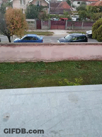 Car Parked On Roadside GIF
