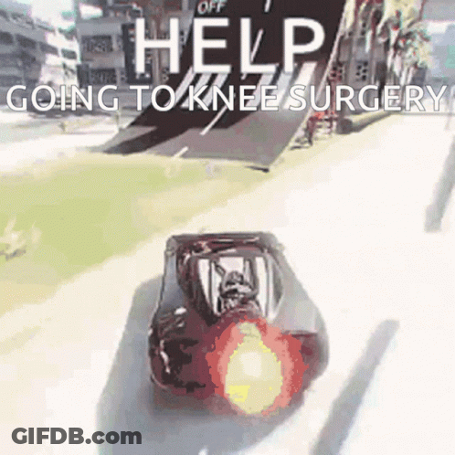 Car Saying Help Going To Knee Surgery GIF