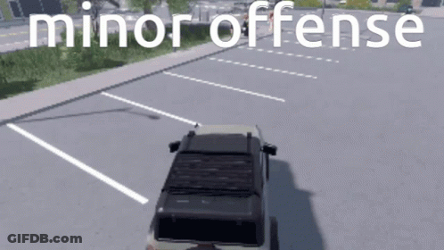 Car Saying Minor Offense GIF
