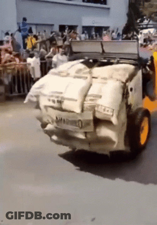 Car Show Hummer Fails GIF
