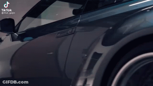 Car Side With TikTok Logo GIF