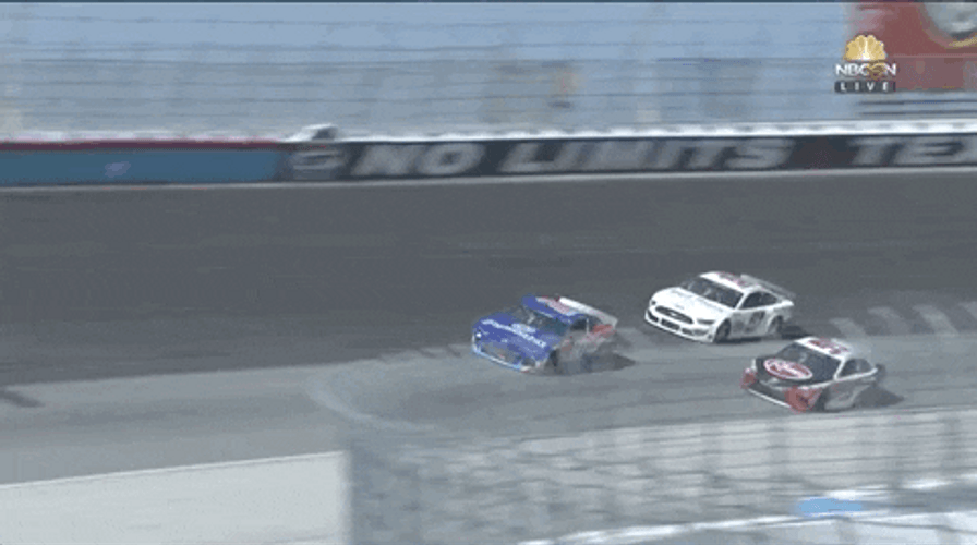 Car Spinning After Nascar Crash GIF