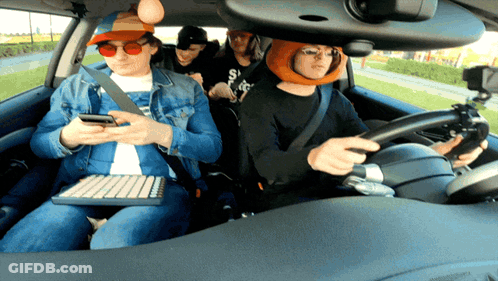 Car Stuck In A Hole GIF