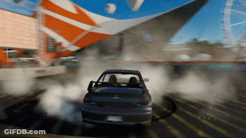 Car With License Plate 04-82 GIF