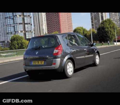 Car With License Plate 976PL 52 GIF