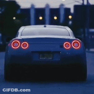 Car With License Plate Lcsn1 GIF
