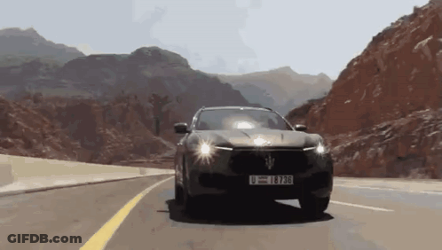 Car With License Plate U = L738 Driving GIF