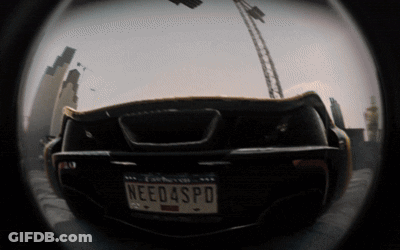 Car With Need4spd License Plate GIF