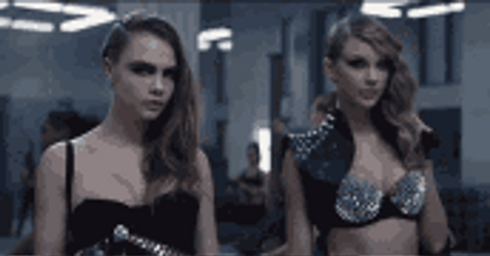 Cara Delevingne Taylor Swift Bad Blood GIF