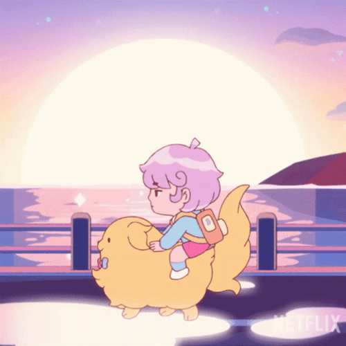 Cardamon Riding Puppycat Bee And Puppycat GIF