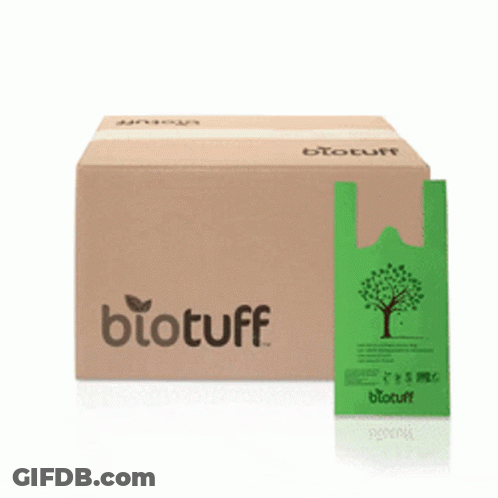Cardboard Box With Biotuff GIF