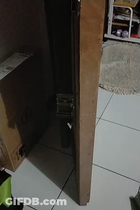 Cardboard Box With Label LG GIF