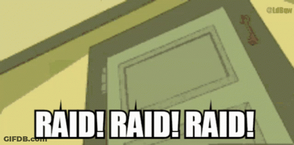 Cardboard Cartoon Raid GIF