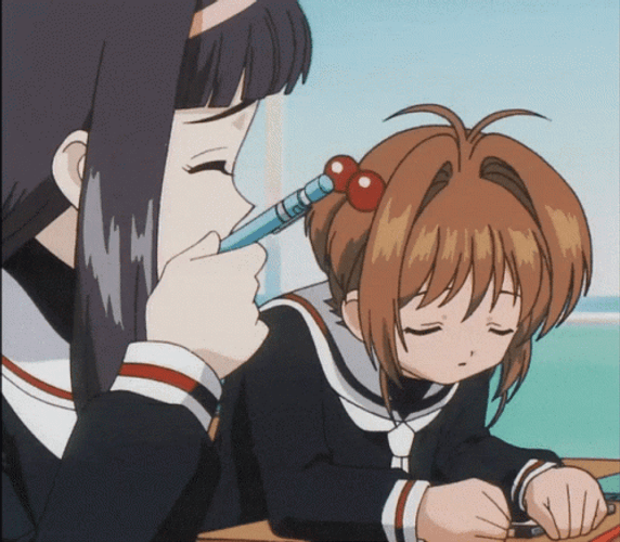 Cardcaptor Sakura Sleepy With Tomoyo GIF