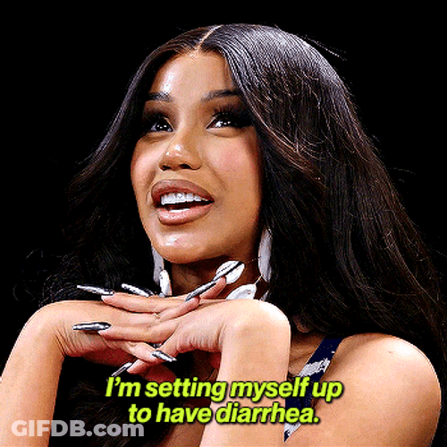 Cardi B Diarrhea Meme GIF
