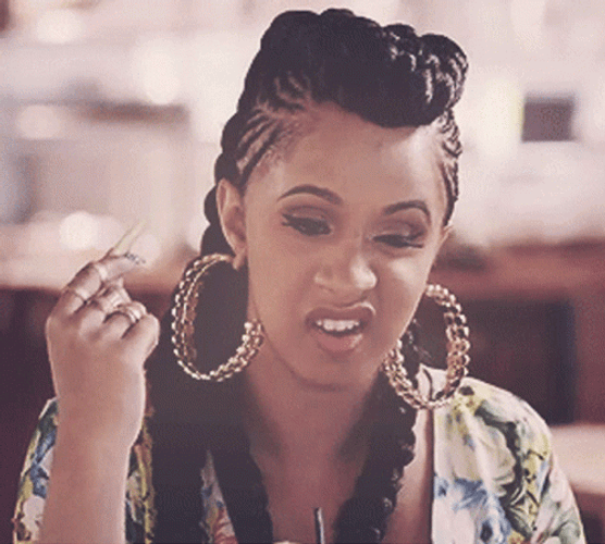Cardi B Eating GIF