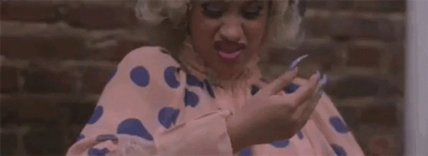 Cardi B Feeling Nasty GIF