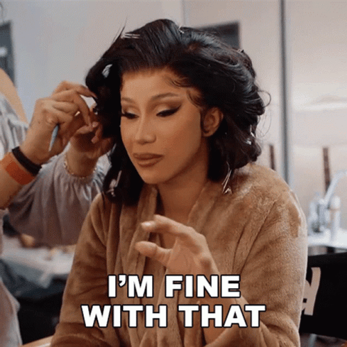 Cardi B I'm Fine With That GIF