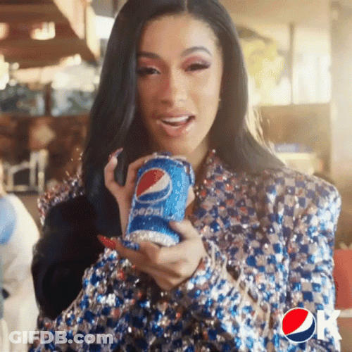 Cardi B Okurrr Pepsi GIF