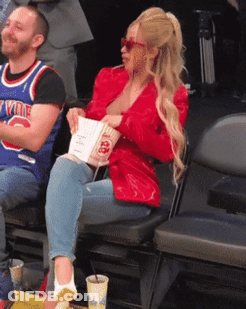Cardi B Popcorn Eating GIF