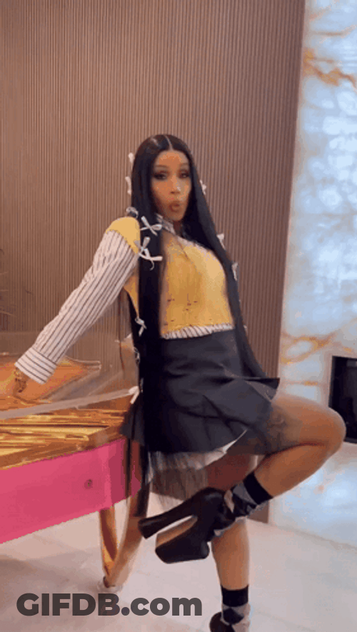 Cardi B Posing GIF